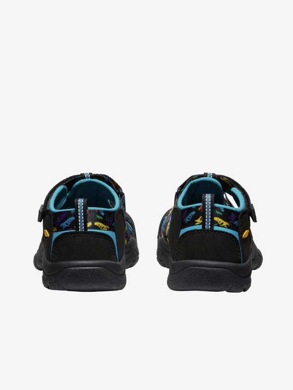 Keen Μαύρα αγορίστικα σανδάλια με μοτίβο Keen