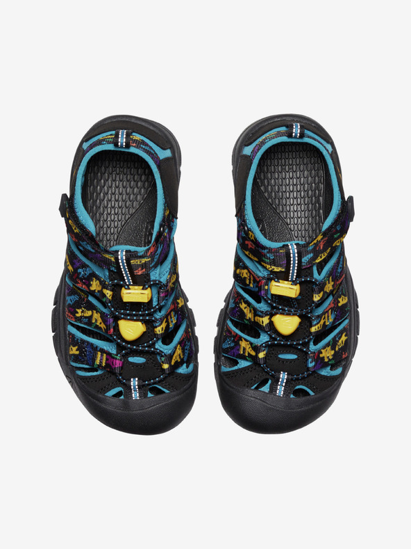 Keen Μαύρα αγορίστικα σανδάλια με μοτίβο Keen