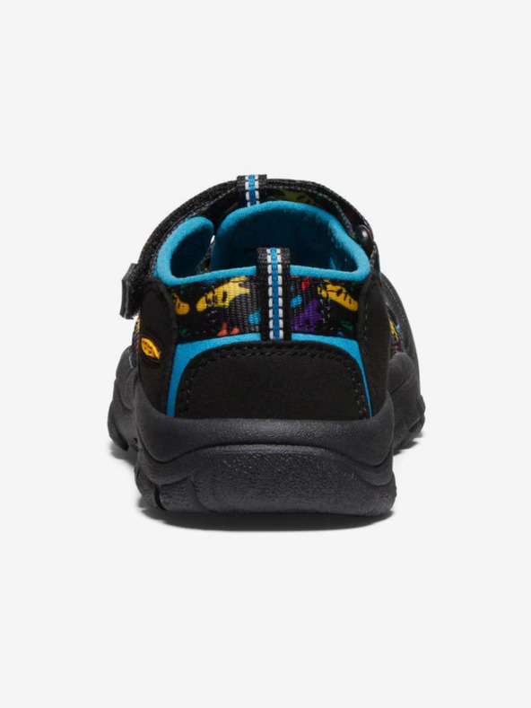 Keen Μαύρα αγορίστικα σανδάλια με μοτίβο Keen