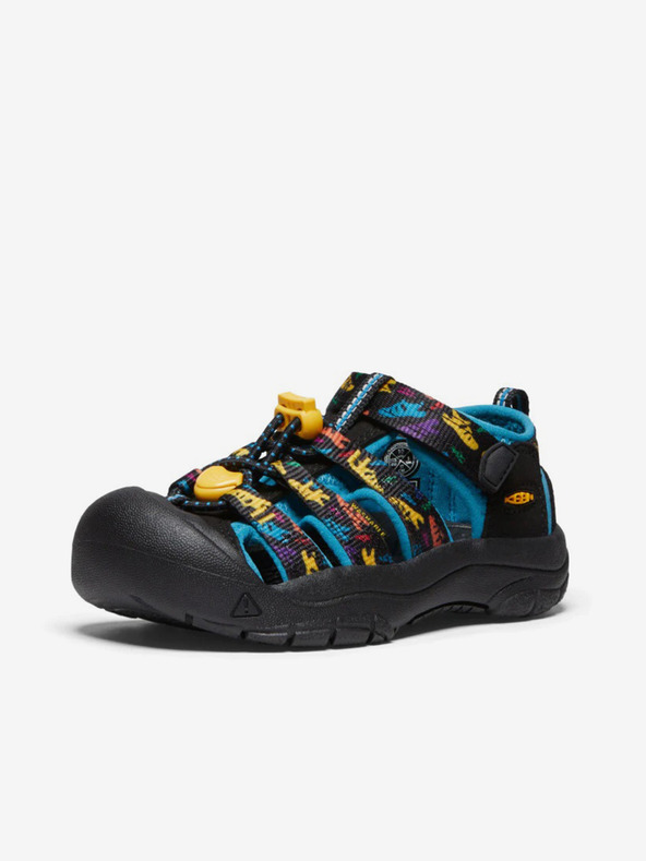 Keen Μαύρα αγορίστικα σανδάλια με μοτίβο Keen