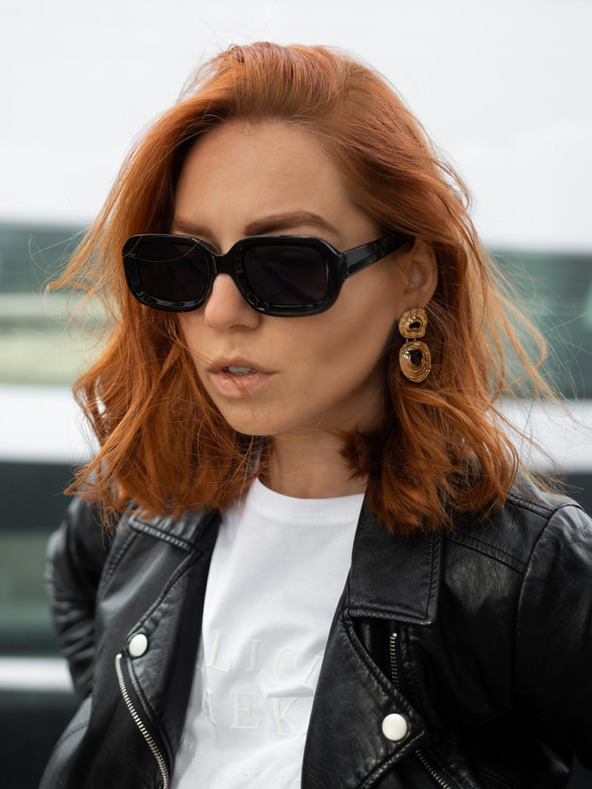 VEYREY VeyRey Γυαλιά ηλίου Square Helmi Μαύρο