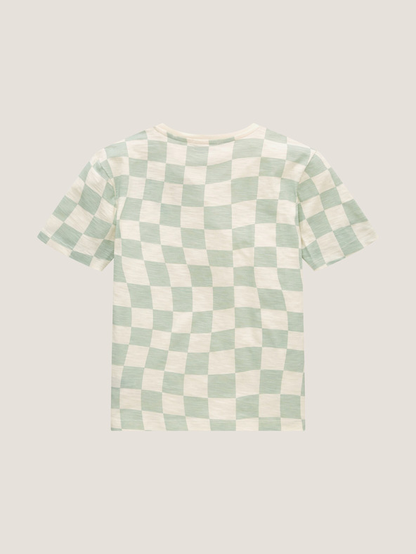 Tom Tailor Tom Tailor Πράσινο και κρεμ παιδικό καρό πουκάμισο