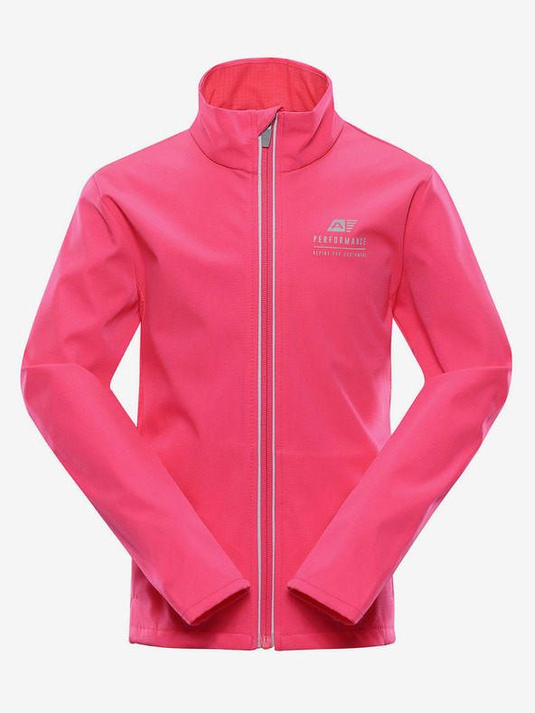 ALPINE PRO Παιδικό σακάκι softshell με μεμβράνη ALPINE PRO MULTO ροζ