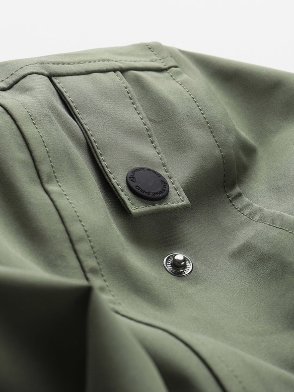 ALPINE PRO Ανδρικό αδιάβροχο μπουφάν με μεμβράνη ptx ALPINE PRO PERFET πράσινο