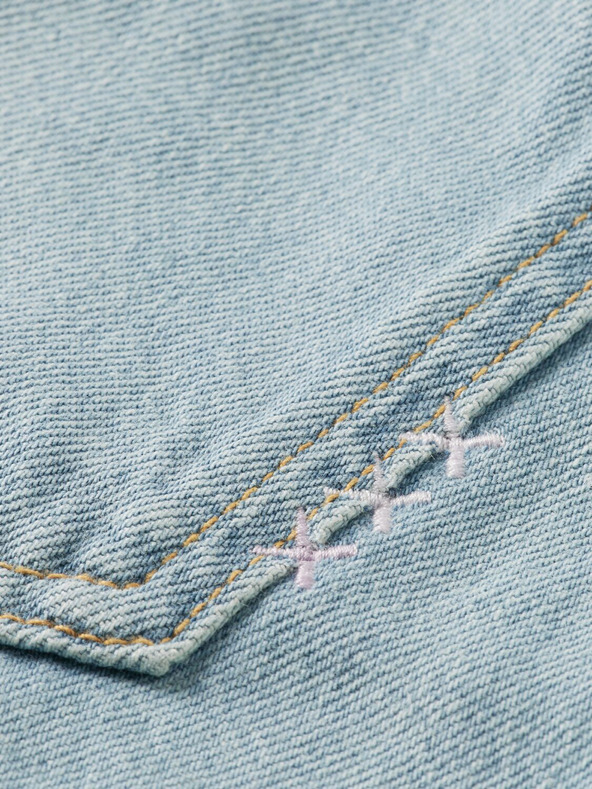 Scotch & Soda Γυναικείο τζιν με φαρδιά πόδια σε γαλάζιο χρώμα Scotch & Soda