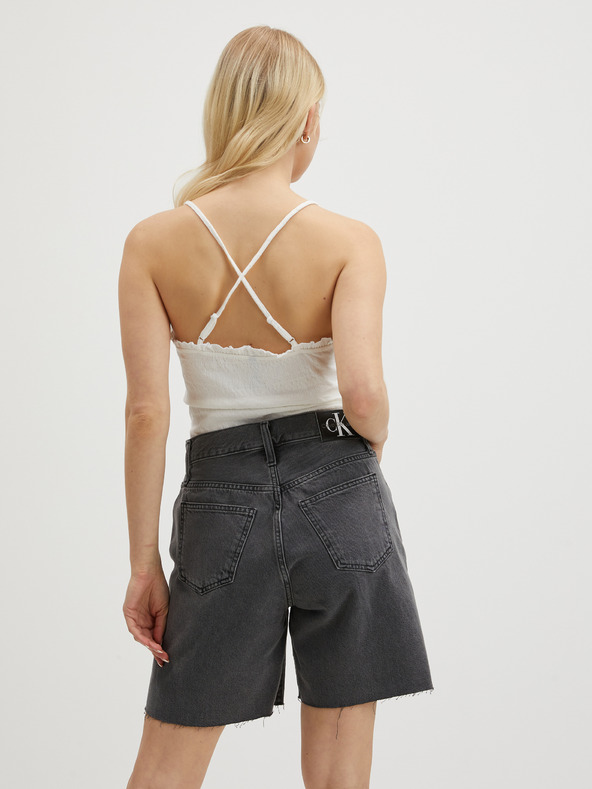 Pieces Λευκό γυναικείο κορμάκι Pieces Leaf