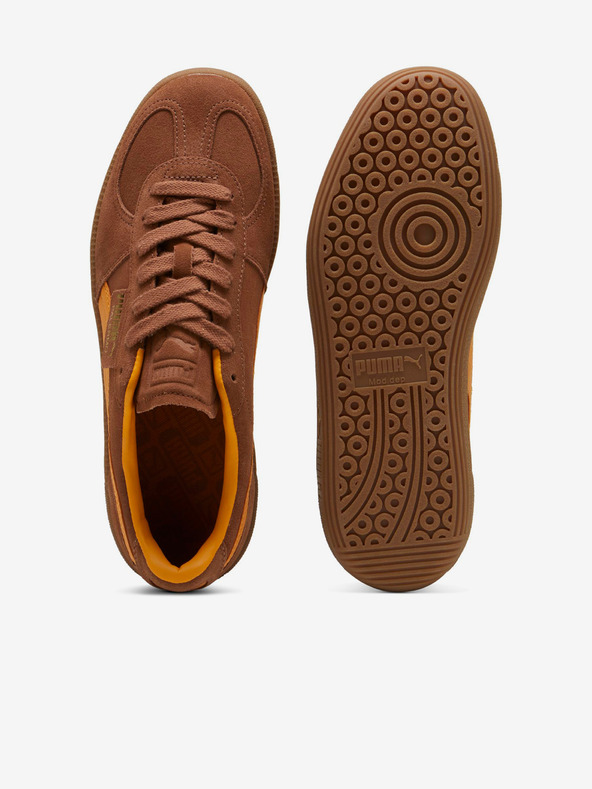 Puma Καφέ ανδρικά σουέτ sneakers Puma Palermo