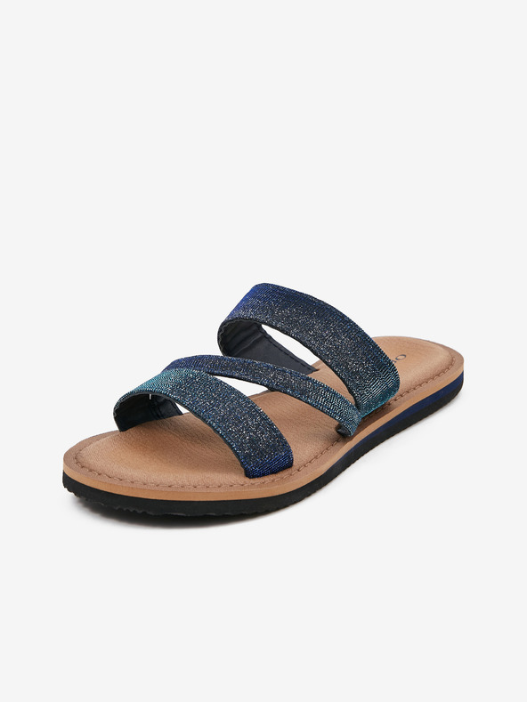 Orsay ORSAY Γυναικείες παντόφλες σκούρου μπλε χρώματος