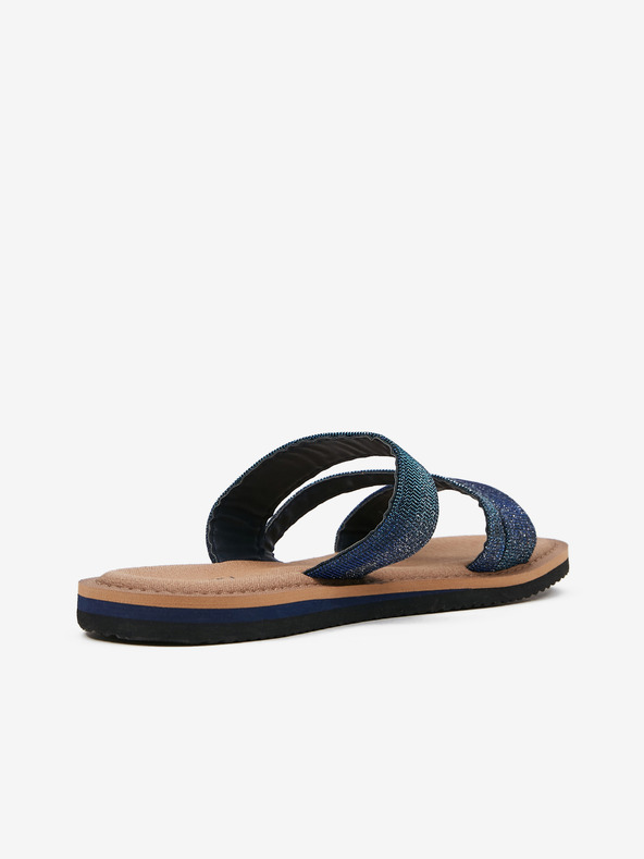 Orsay ORSAY Γυναικείες παντόφλες σκούρου μπλε χρώματος