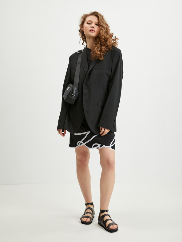 Karl Lagerfeld Μαύρο γυναικείο φόρεμα KARL LAGERFELD