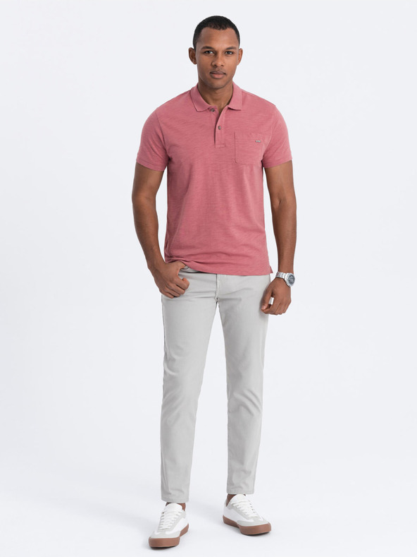 Ombre Clothing Ανοιχτό γκρι Ανδρικό παντελόνι chino Ombre Ρούχα