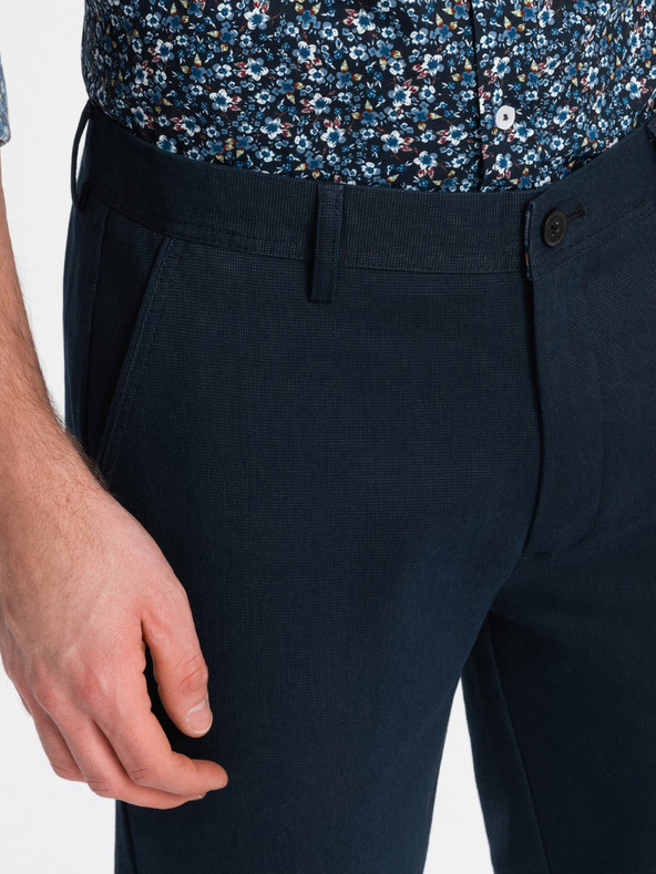 Ombre Clothing Σκούρο μπλε Ανδρικό παντελόνι chino Ombre Ρούχα