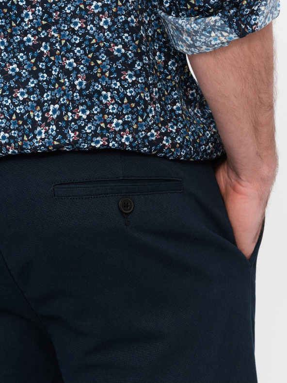 Ombre Clothing Σκούρο μπλε Ανδρικό παντελόνι chino Ombre Ρούχα