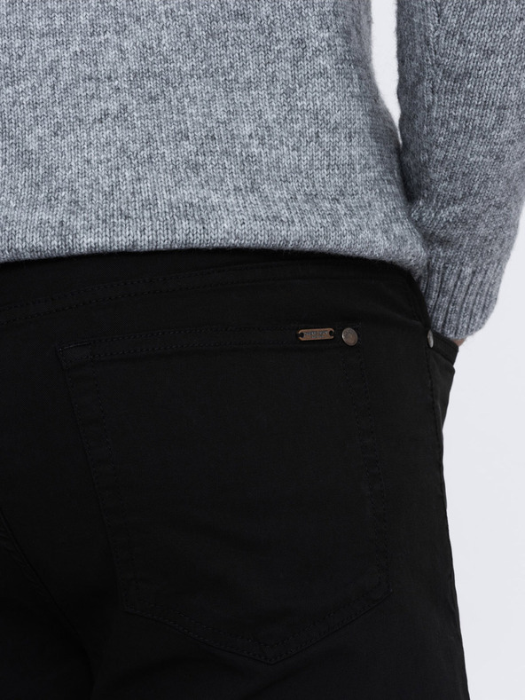 Ombre Clothing Μαύρο ανδρικό παντελόνι chino Ombre Clothing