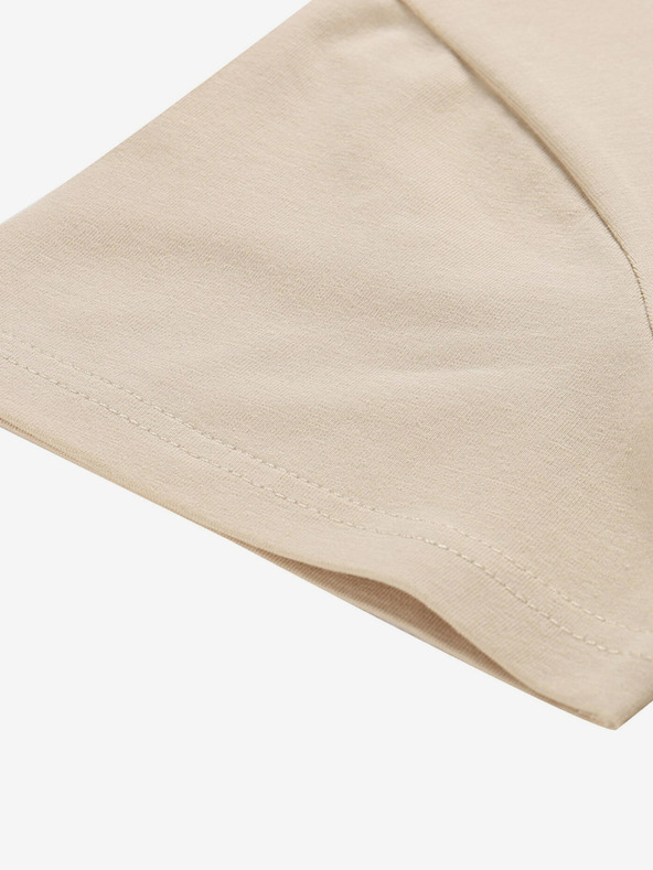 NAX Μπεζ γυναικείο T-shirt NAX NERGA