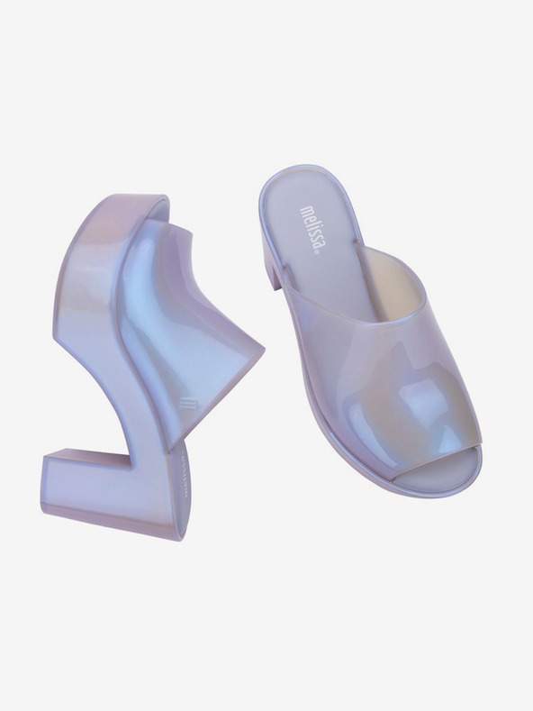Melissa Μωβ γυναικείες παντόφλες με τακούνι Melissa Mule AD