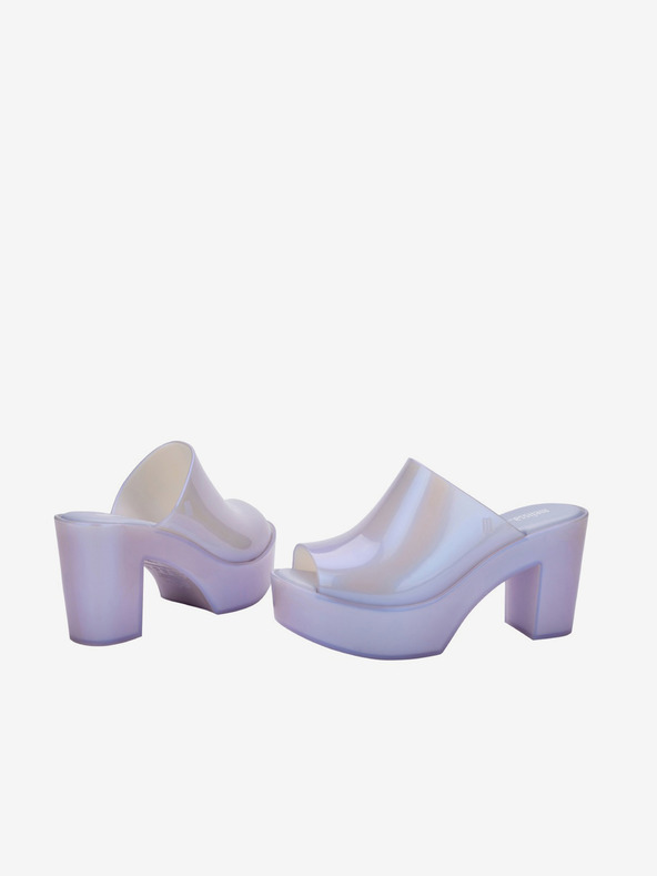 Melissa Μωβ γυναικείες παντόφλες με τακούνι Melissa Mule AD