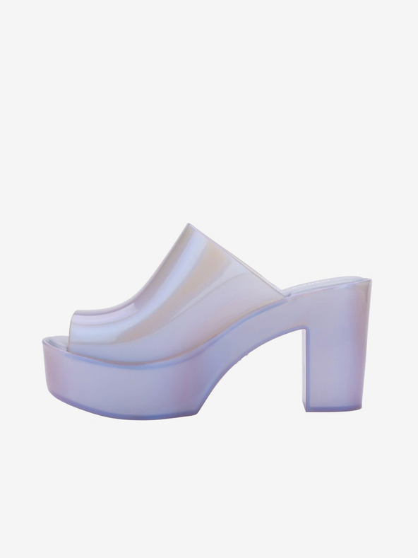 Melissa Μωβ γυναικείες παντόφλες με τακούνι Melissa Mule AD