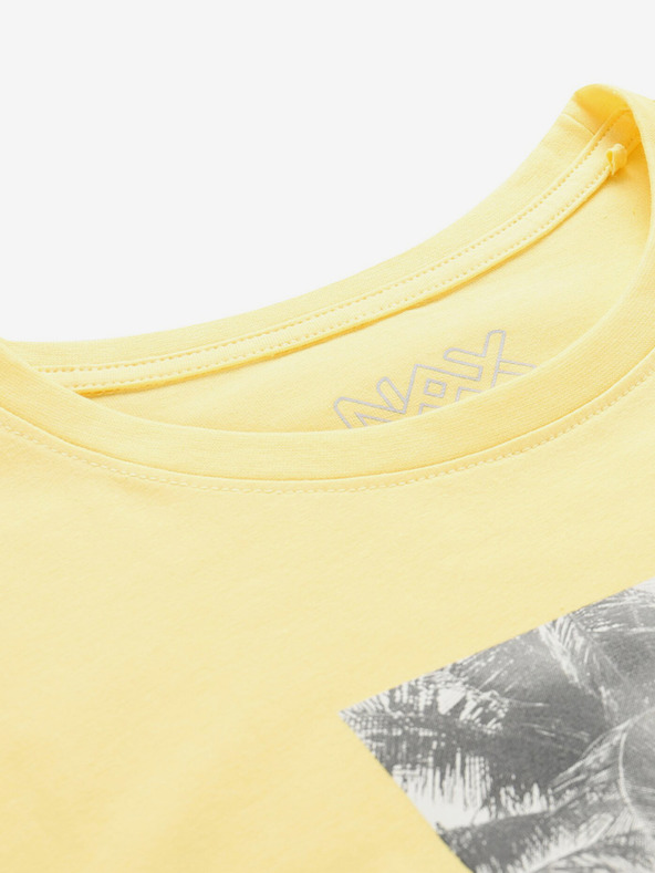 NAX Κίτρινο ανδρικό T-shirt NAX Jurg
