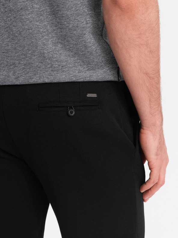 Ombre Clothing Μαύρο ανδρικό σορτς Ombre Clothing