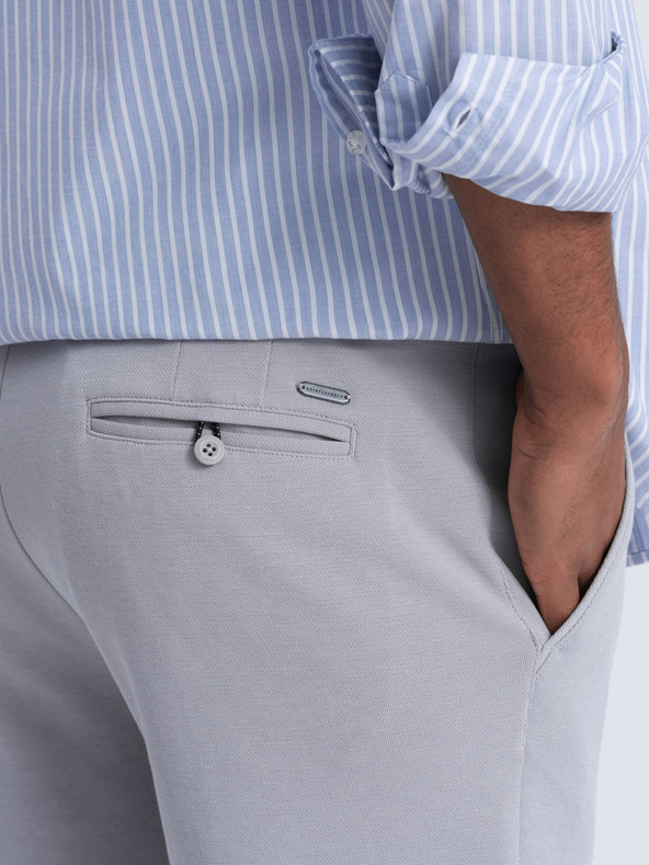 Ombre Clothing Γκρι ανδρική βερμούδα Ombre Clothing