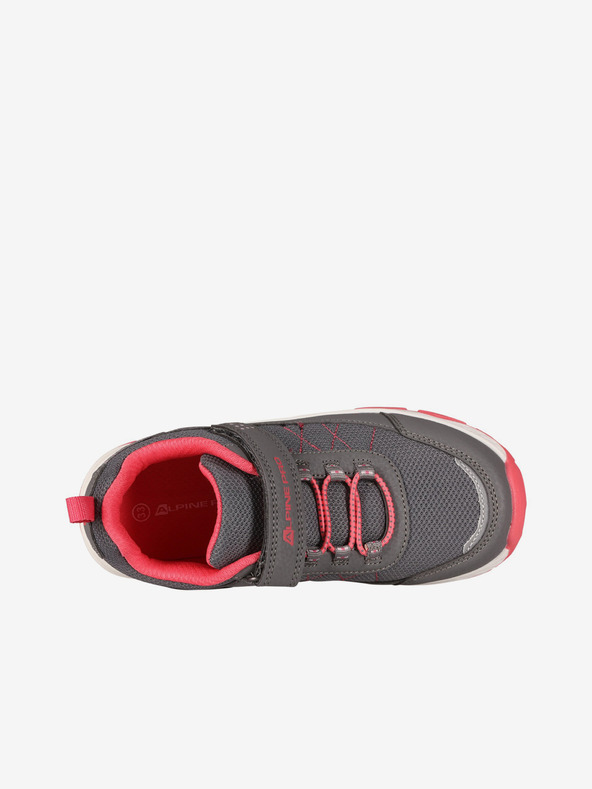 ALPINE PRO Ροζ και γκρι παιδικά αθλητικά παπούτσια εξωτερικού χώρου ALPINE PRO MORELO
