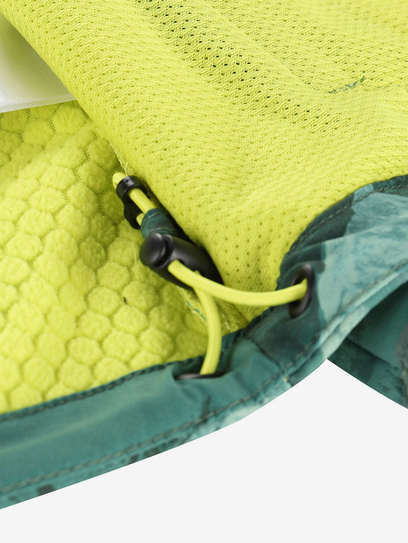 ALPINE PRO Πράσινο παιδικό μαλακό σακάκι με μοτίβο ALPINE PRO HOORO