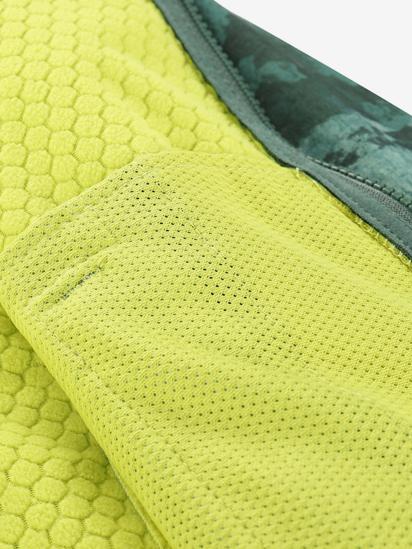 ALPINE PRO Πράσινο παιδικό μαλακό σακάκι με μοτίβο ALPINE PRO HOORO