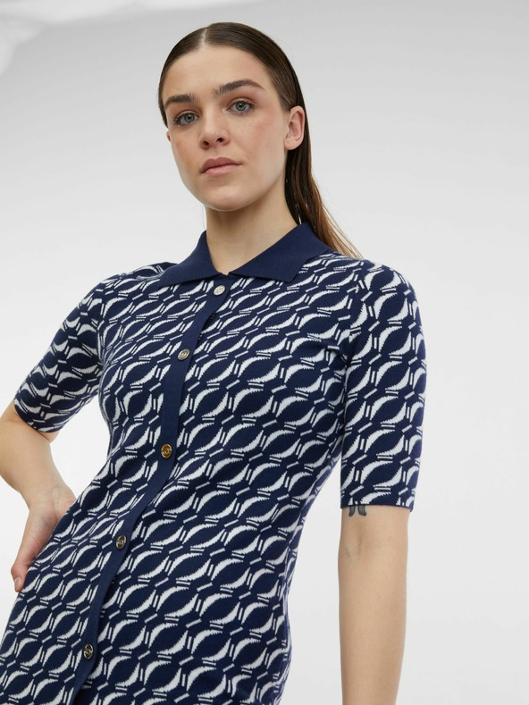 Orsay Γυναικείο μπλε σκούρο φόρεμα ORSAY