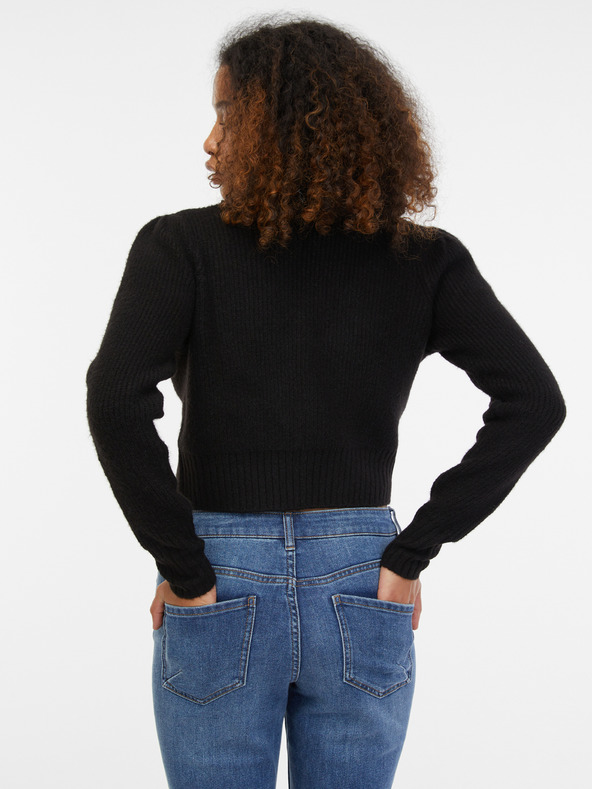 Orsay Μαύρη μάλλινη ζακέτα ORSAY