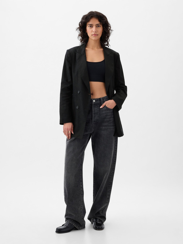 GAP Λινό σακάκι με ζώνη GAP