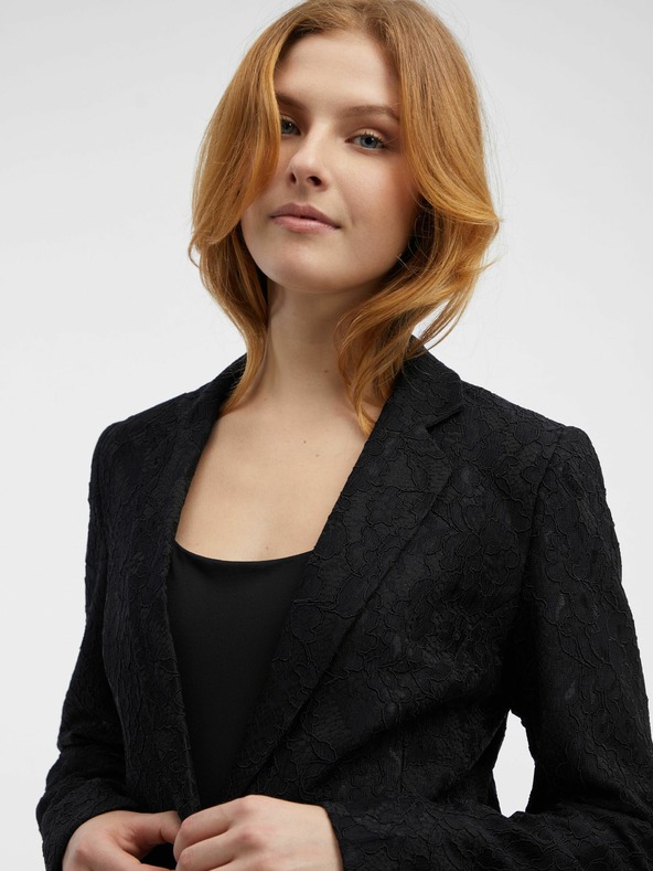 Orsay Μαύρο γυναικείο σακάκι με σχέδια ORSAY
