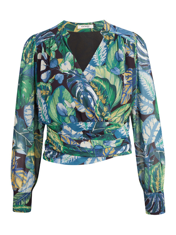 Orsay Πράσινη γυναικεία μπλούζα με σχέδιο ORSAY