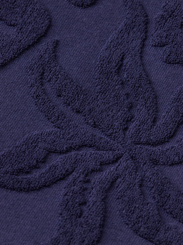 Scotch & Soda Σκούρο μπλε ανδρικό σορτς Scotch & Soda Jacquard Towelling Shorts