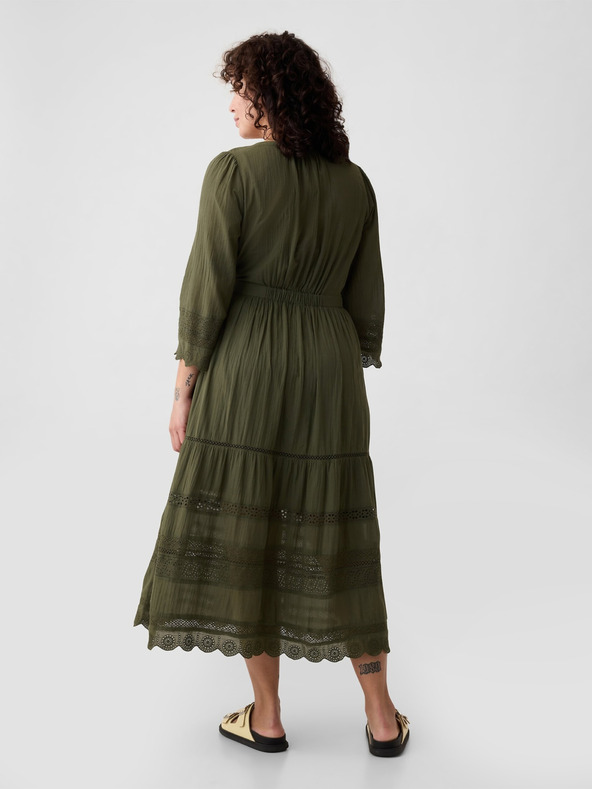 GAP Δαντελένιο midi φόρεμα GAP