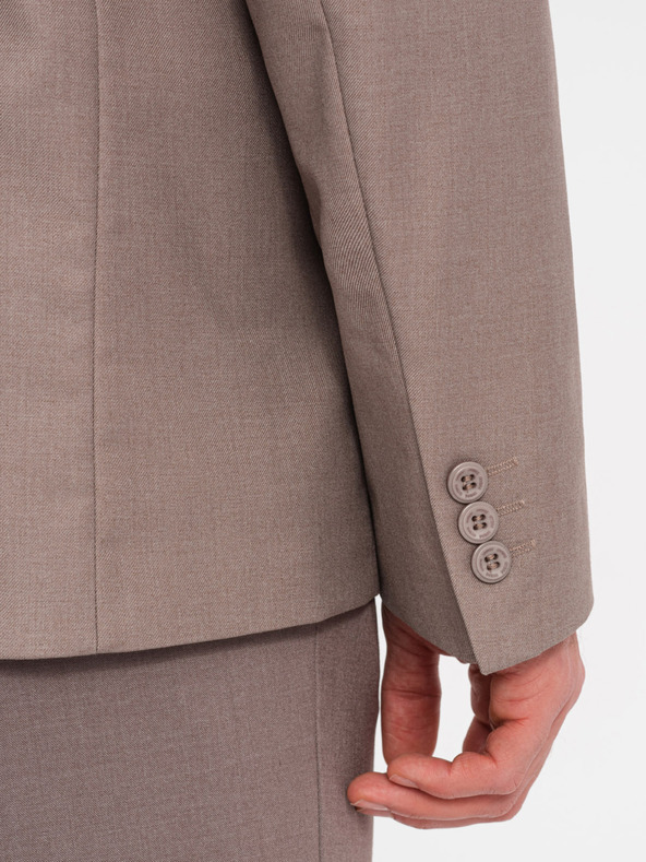 Ombre Clothing Μπεζ ανδρικό σακάκι Ombre Clothing