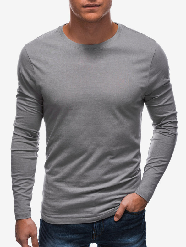 Edoti Γκρι ανδρικό βασικό μπλουζάκι Edoti