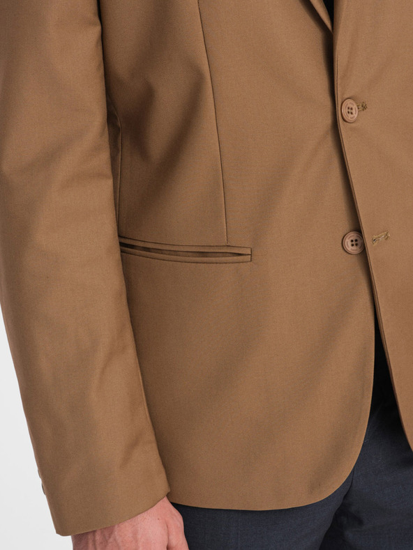 Ombre Clothing Ανοιχτό καφέ ανδρικό μπουφάν Ombre Clothing