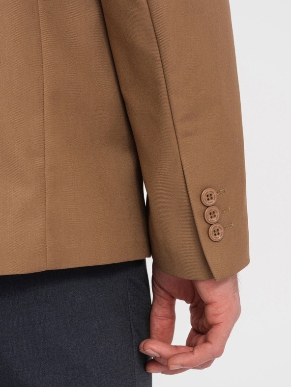 Ombre Clothing Ανοιχτό καφέ ανδρικό μπουφάν Ombre Clothing