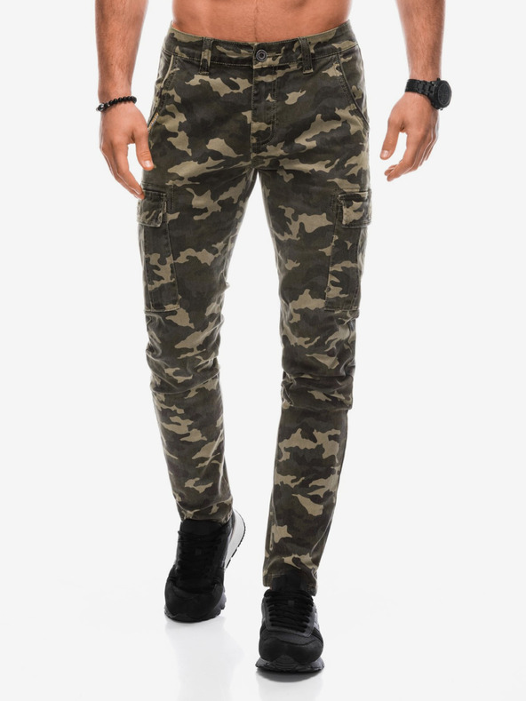 Edoti Στρατιωτικό ανδρικό παντελόνι φορτίου σε χακί χρώμα Edoti