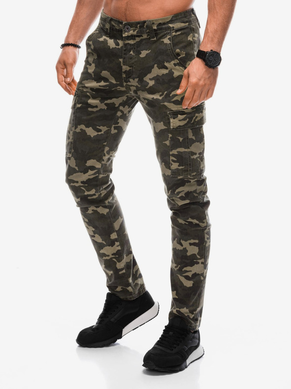 Edoti Στρατιωτικό ανδρικό παντελόνι φορτίου σε χακί χρώμα Edoti