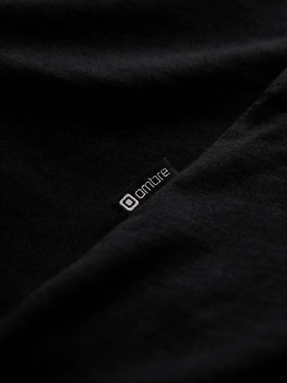 Ombre Clothing Μαύρο ανδρικό βασικό t-shirt Ombre Clothing