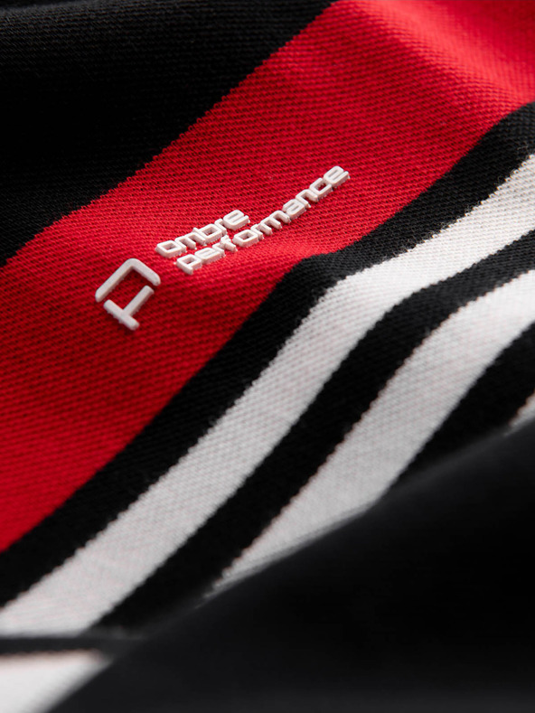 Ombre Clothing Μαύρο ανδρικό πουκάμισο πόλο Ombre Ρούχα