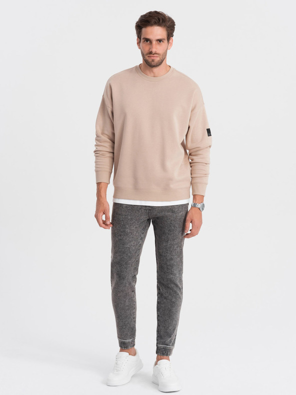 Ombre Clothing Γκρι Ανδρικά τζιν Ombre Ρούχα