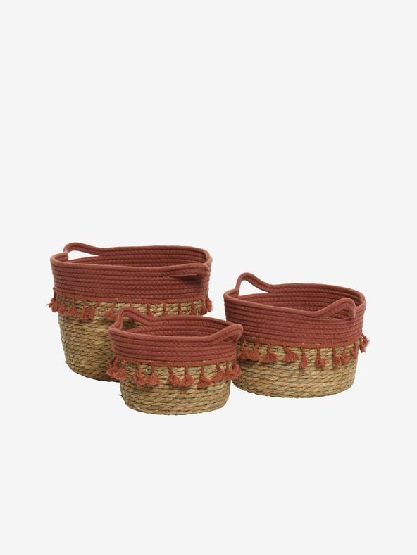 Kaemingk Σετ τριών καλαθιών αποθήκευσης σε καφέ χρώμα Kaemingk