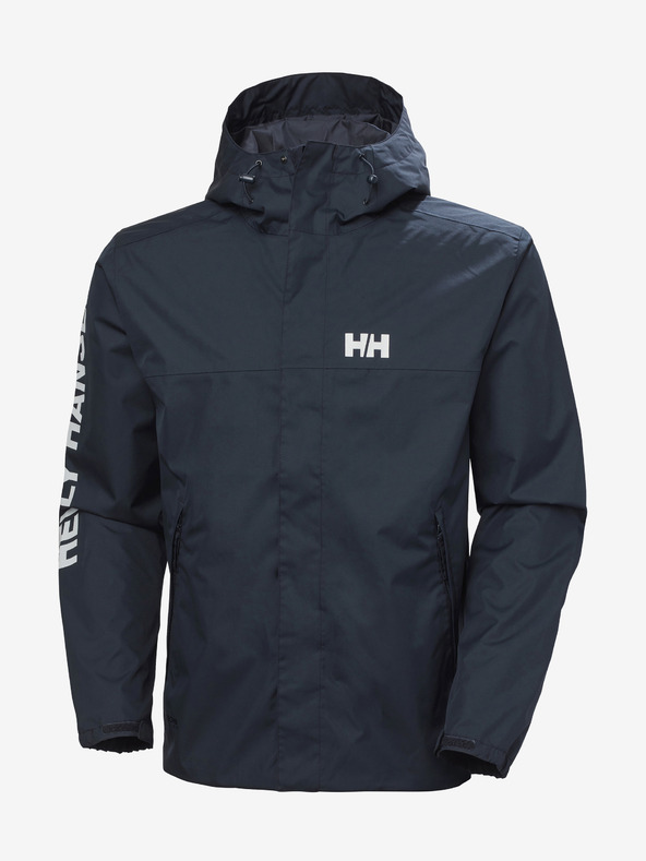 Helly Hansen Σκούρο μπλε ανδρικό αδιάβροχο ελαφρύ μπουφάν με κουκούλα HELLY HANSEN Ervik
