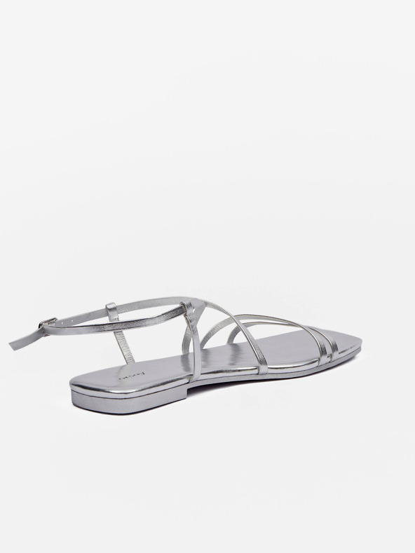 Orsay Ασημένια γυναικεία πέδιλα ORSAY