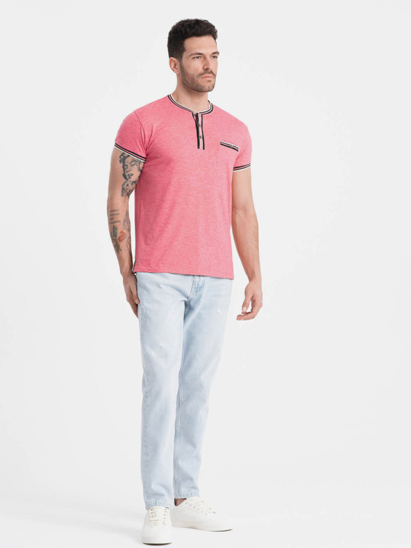 Ombre Clothing Παλιά ροζ Ανδρικό κουμπί κάτω πουκάμισο Ombre ρούχα