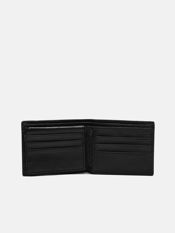 Edoti Μαύρο ανδρικό δερμάτινο πορτοφόλι Edoti