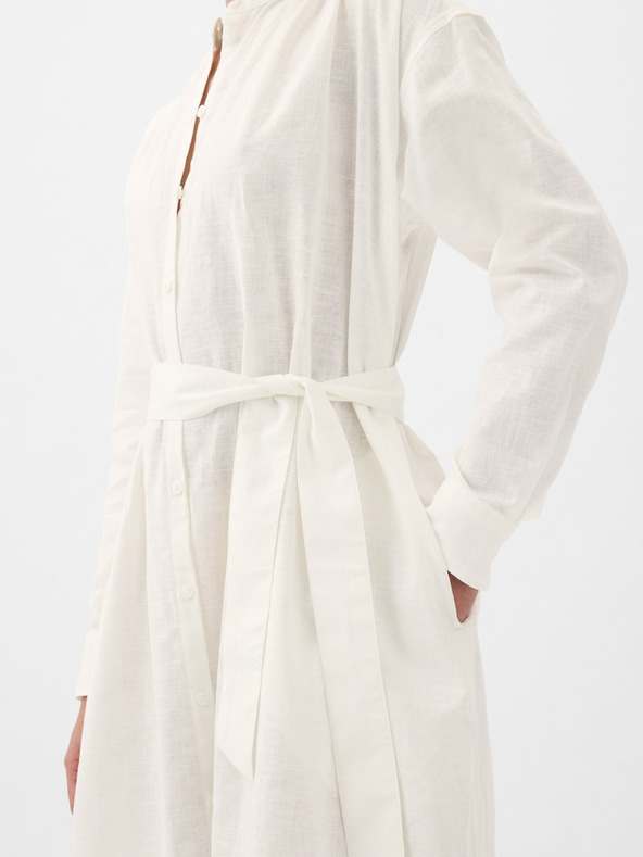GAP Oversized λινό πουκαμίσιο φόρεμα GAP